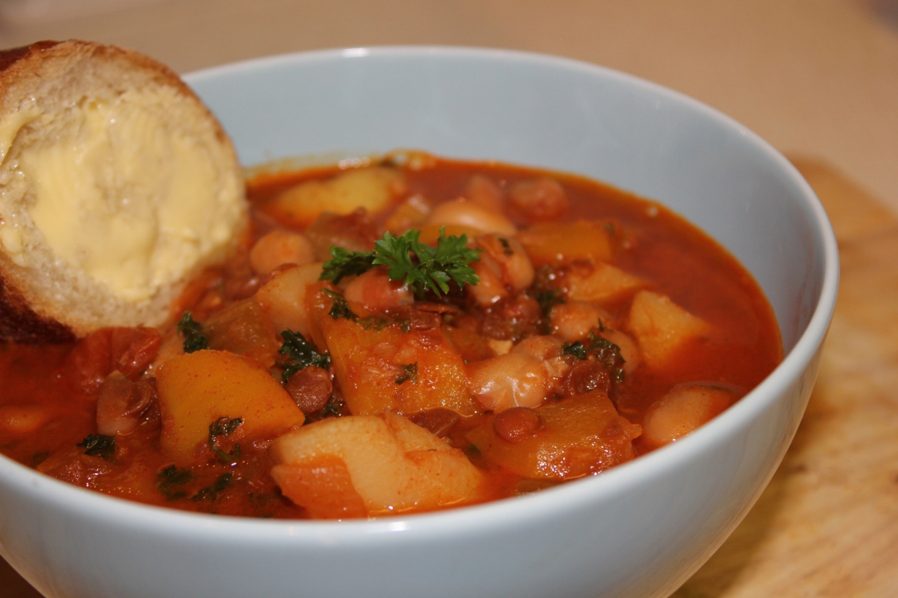 This Is Uni Food Spanish Bean Stew