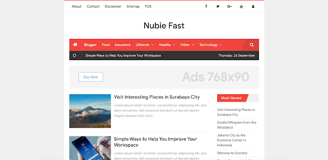 Fast Blogger Teması Fast Blogger Teması