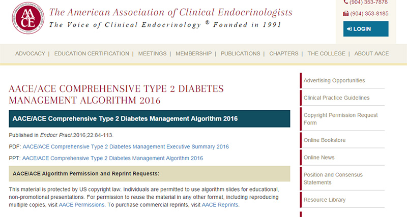 nuevo algoritmo de diabetes tipo 2 aace