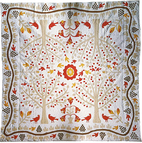 Cloud of Quilt Patterns Four Block Cherry Trees