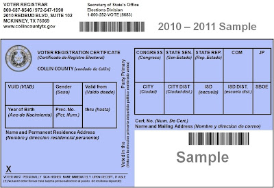 Expired Registration Texas >> Democratic Blog News: Your Voter Registration Card Expired Registration Texas >> Democratic Blog News: Your Voter Registration Card