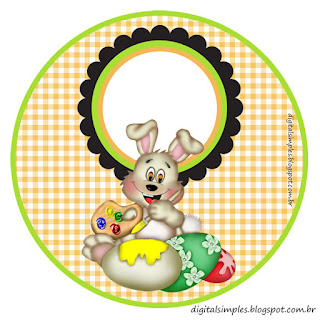 Funny Easter: Free Printable Kit. Funny Easter Toppers or Free Printables Labels.