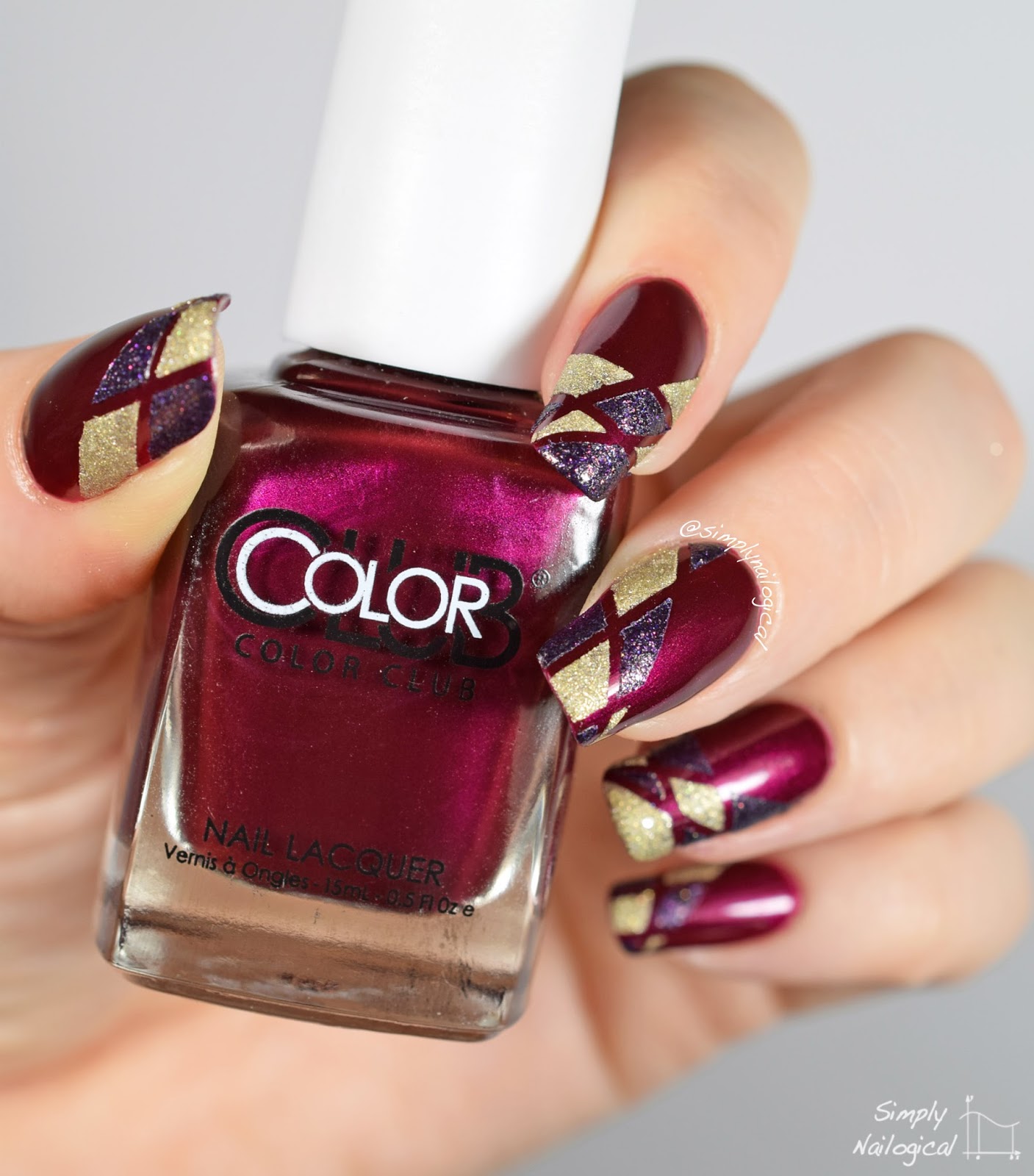 Simply Nailogical: Fall-toned asymmetrical colour-blocking with matte ...