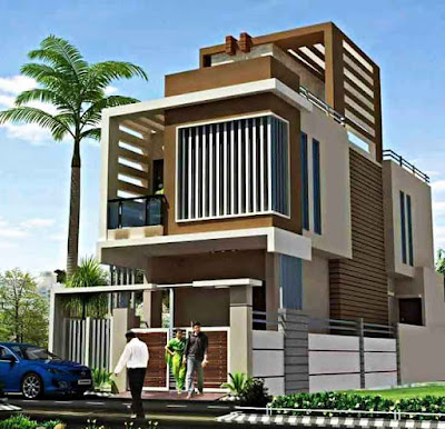 Desain rumah minimalis modern 2 lantai