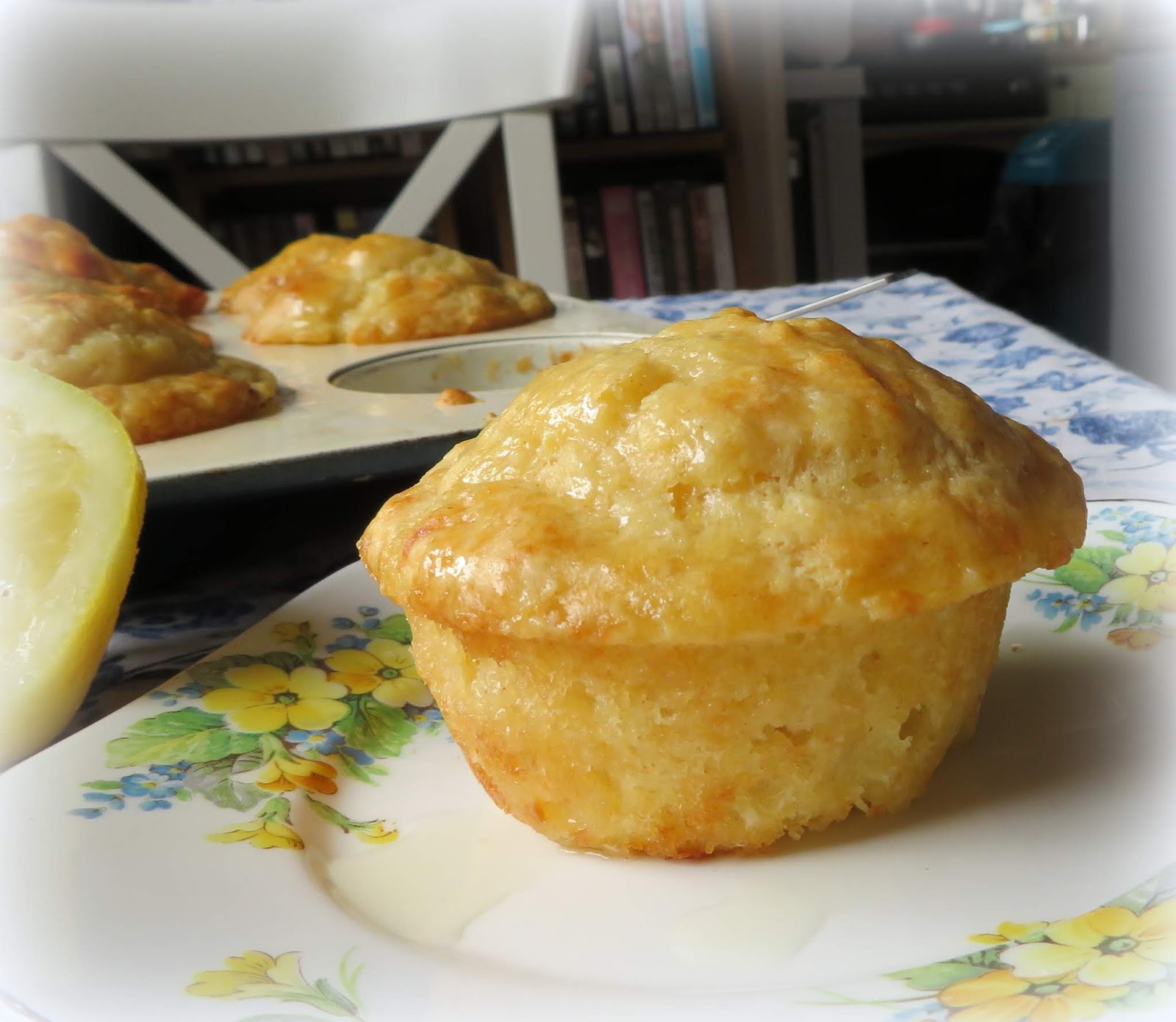 Lemon Yogurt Muffins small batch Zonya Foco Food Recipes