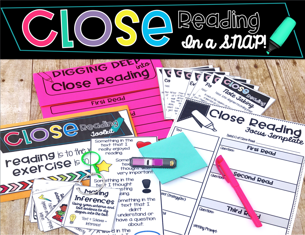 Close Reading in a Snap! Adventures of Room 129