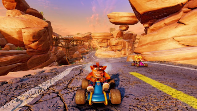 الكشف عن صورة جديدة توضح الفروقات بين الإصدار الأصلي و لعبة Crash Team Racing Nitro-Fueled ، لنشاهد ..