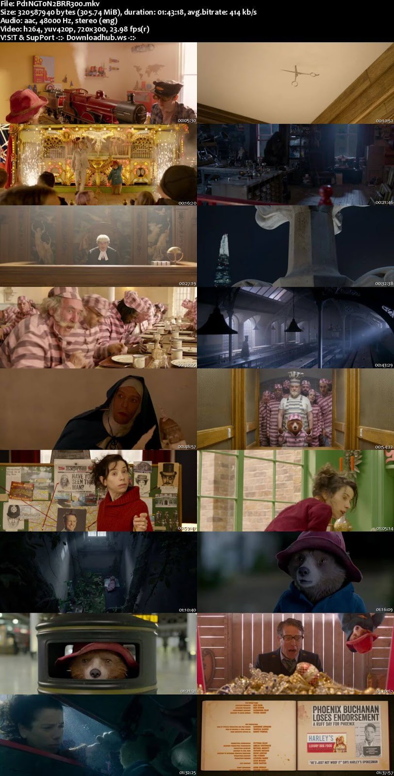 Paddington 2 2017 English 480p BRRip ESubs