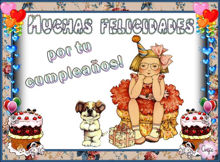MENSAJITOS ILUSTRADOS: MUCHAS FELICIDADES POR TU CUMPLEAÑOS