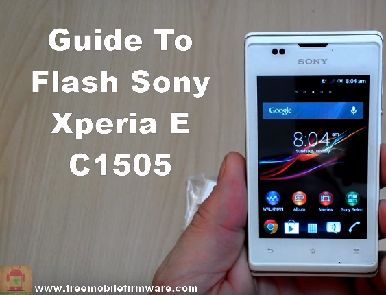 Sony Xperia E C1505 Jelly Bean 4.1.1 Tested Firmware