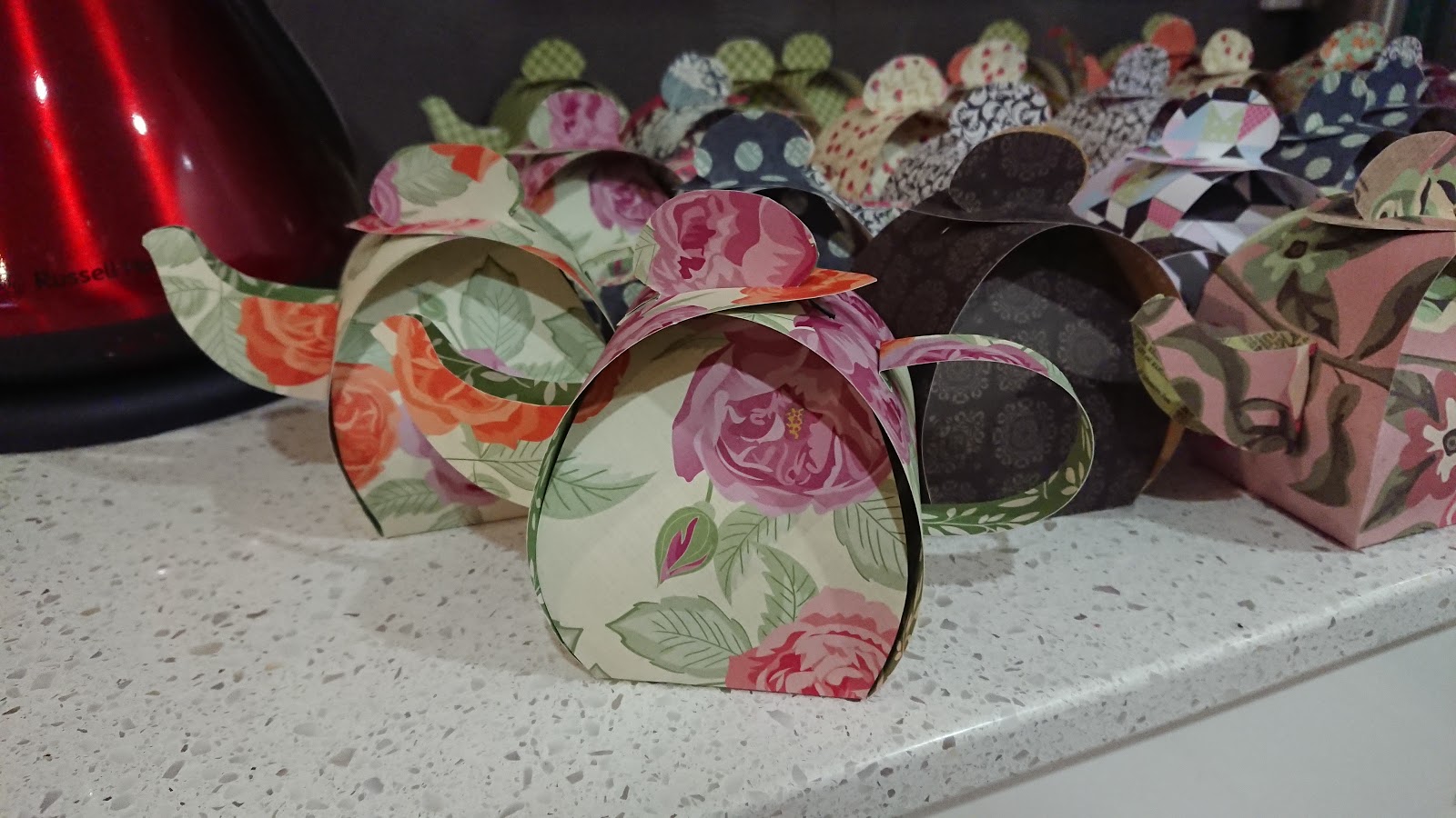 MerryMade Crafts etc Paper Teapots