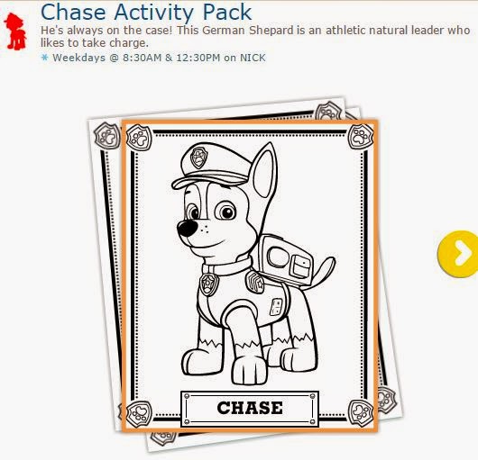 Chase de Paw Patrol o Patrulla Canina: Libro de Actividades para Imprimir Gratis. 