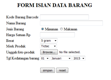 Contoh penggunaan Form pada Html | Sinau Coding