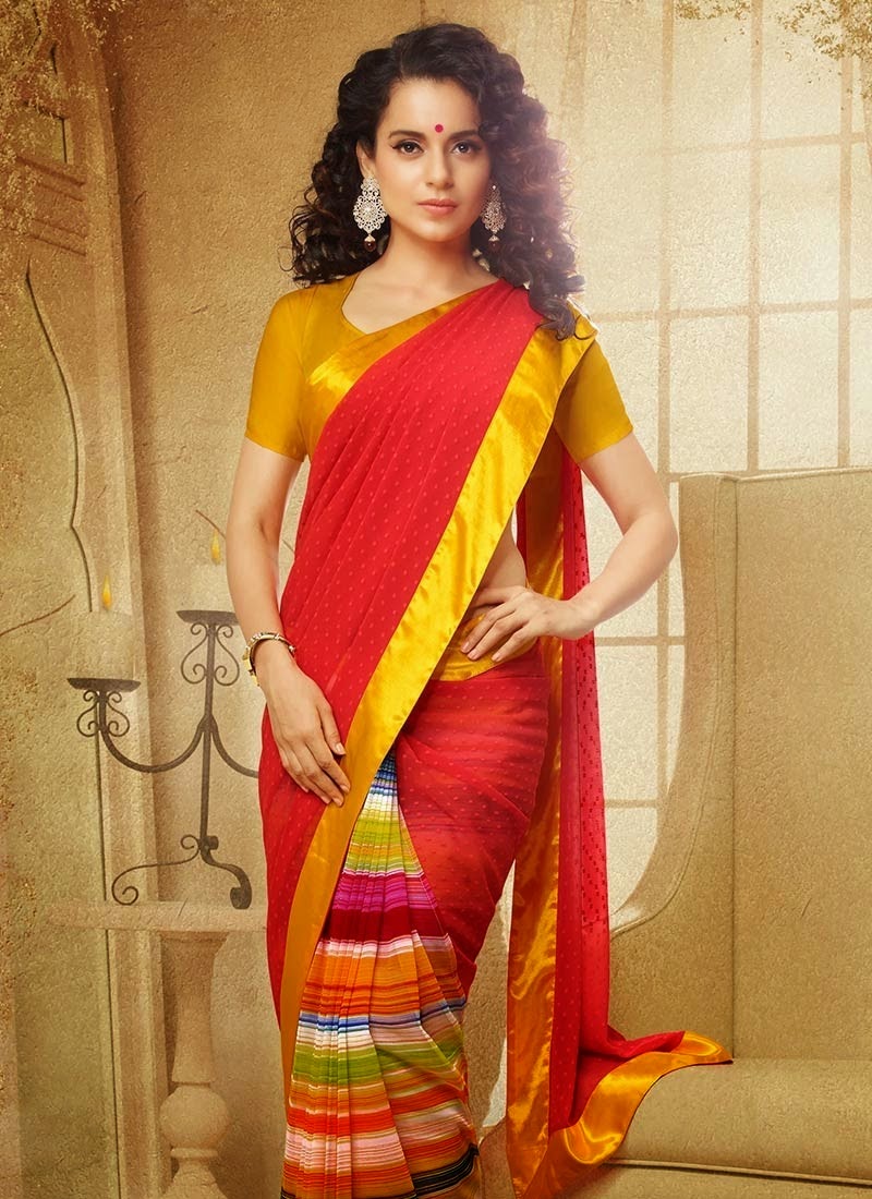 Kangana Ranaut Looking Sexy In Saree | Know Rare