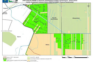 Grunty wykupione w ramach projektu Kampinoskie Bagna