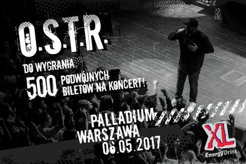 Wygraj podwójne zaproszenie na koncert O.S.T.R. w klubie Palladium w Warszawie dnia 06.05.2017 Konkurs