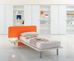 Modern futuristic single bed