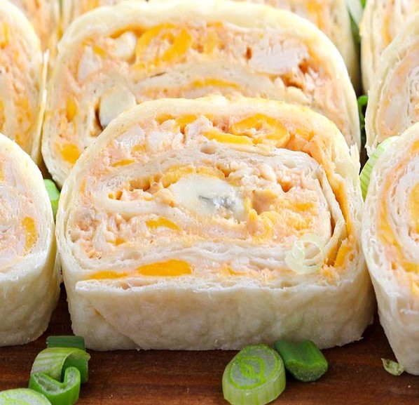 Buffalo Chicken Tortilla Roll Ups Buffalo Chicken Tortilla Roll Ups
