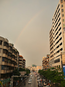 rainbow over Xianfeng East Road (先锋东路) in Qingyuan