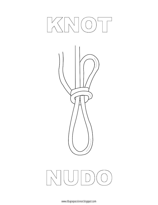 Dibujos Inglés - Español con N: Nudo - Knot
