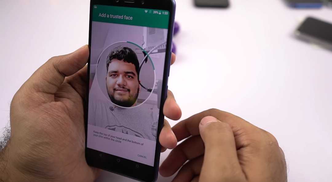 Google's Trusted Face Unlock On The Infinix Note 5 smart phone.