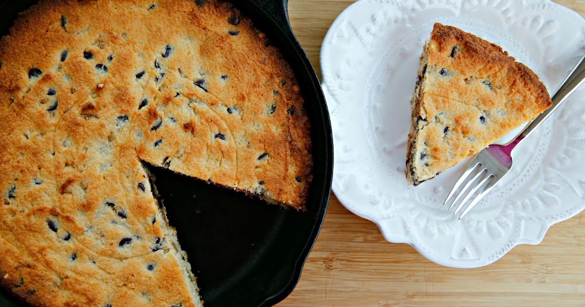 Chocolate Chip Skillet Cookie Cake In The Kitchen With Honeyville