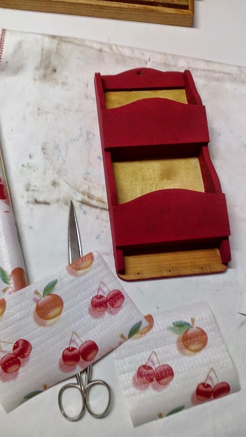 portacartas con pintura a la tiza