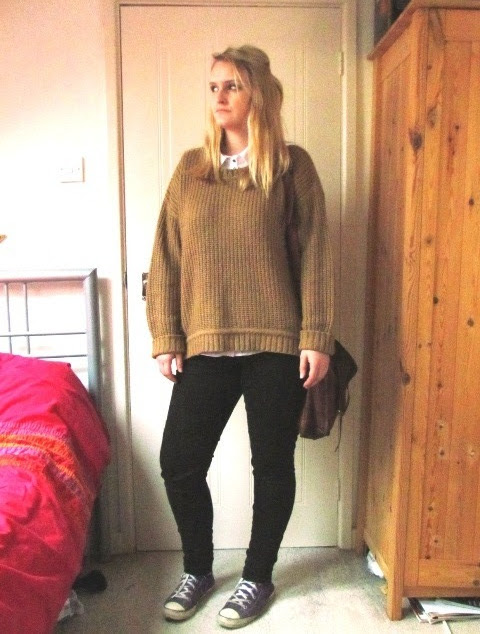 Eve Wanted a Wardrobe: Preppy Converse, Skinny Jeans and Chunky Knit