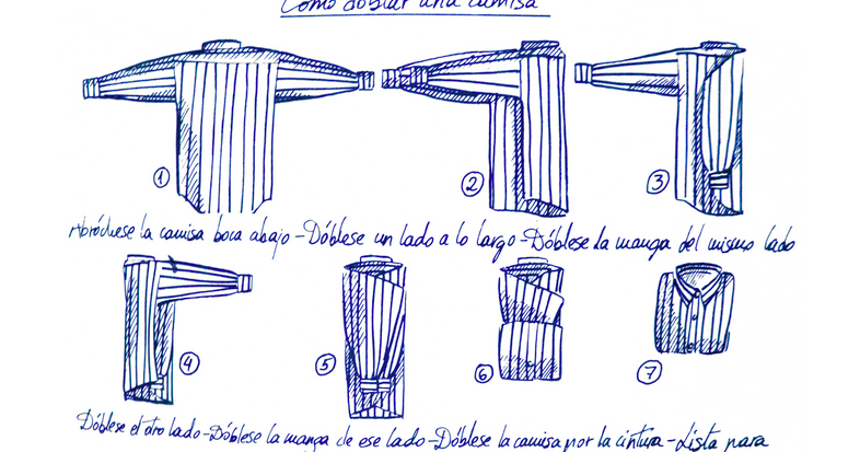 Condición previa Regresa cuadrado Ropa: Cómo doblar una camisa de manga larga correctamente