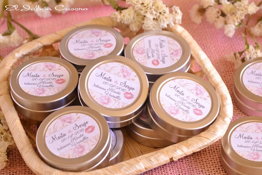 Detalles para bodas romanticas vintage balsamos naturales