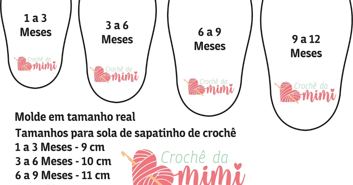 sola sapatinho de croche