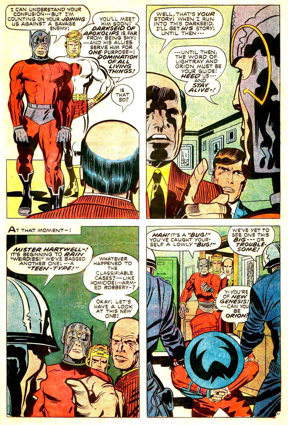 New Gods v1 #10 dc bronze age comic book page art by Jack Kirby New Gods v1 #10 dc bronze age comic book page art by Jack Kirby