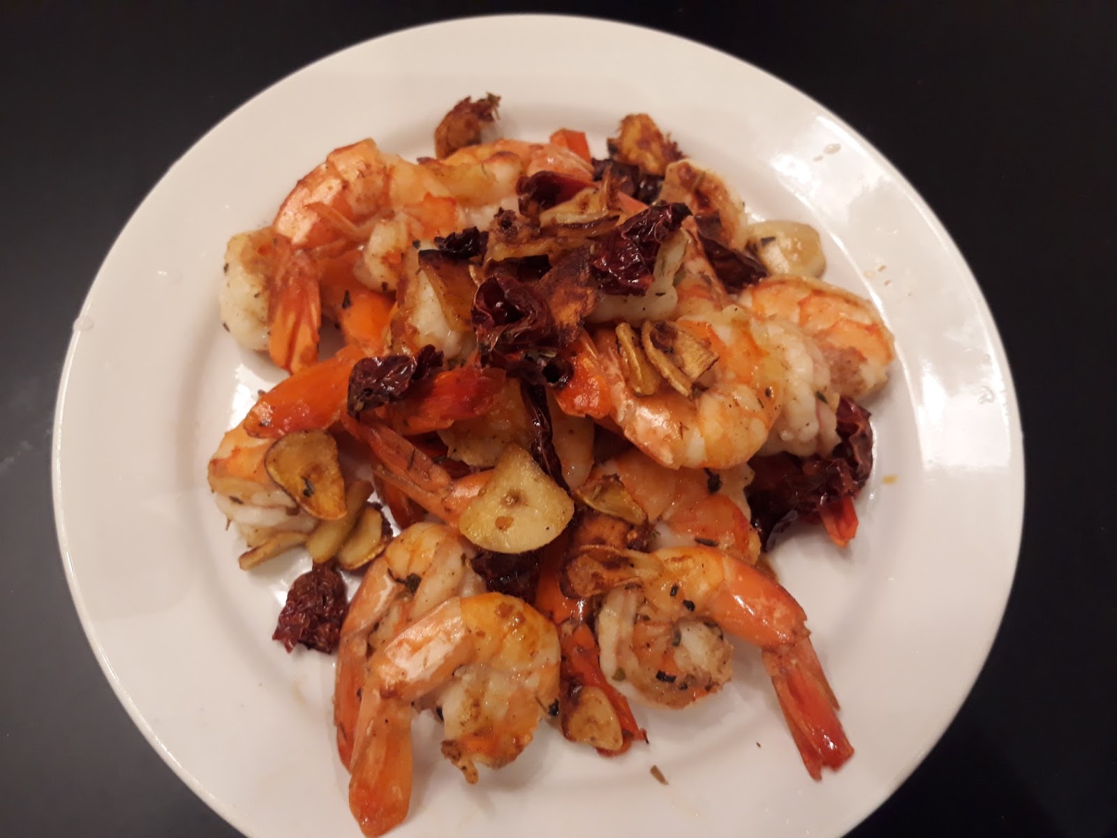 Pan fry Garlic Prawns