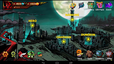  Nah pada kesempatan kali ini AKU BISA BLOG akan membagikan sebuah game Hack n Slash merup Zombie Avengers mod