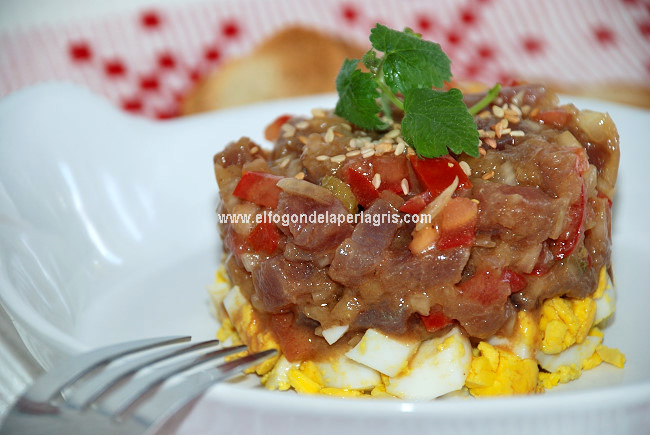 Receta de tartar de atún rojo Receta de tartar de atún rojo