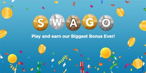 Image: Swago is just like bingo, but in this case you're filling out squares as you earn points on their site for doing things you already do online