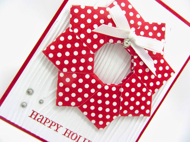 PinkBlingCrafter: A Couple of Origami Christmas Cards