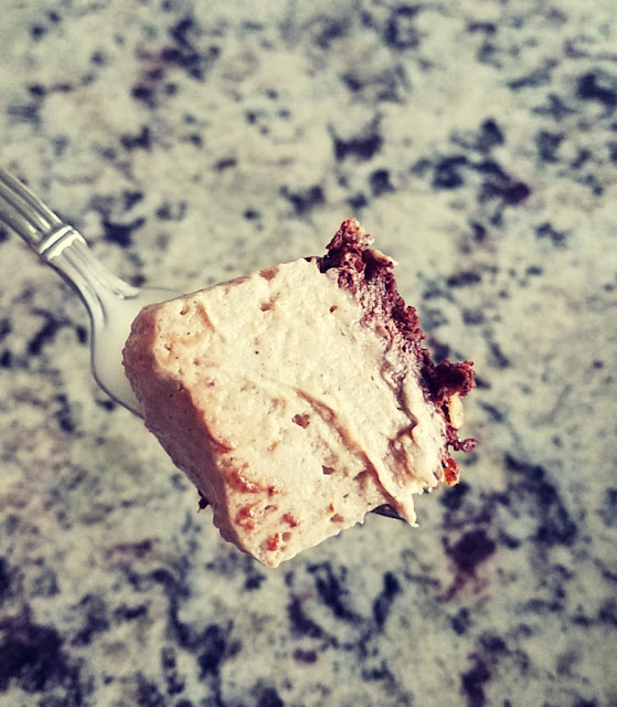 No Bake Vegan Peanut Butter and Chocolate Tofu Cheesecake