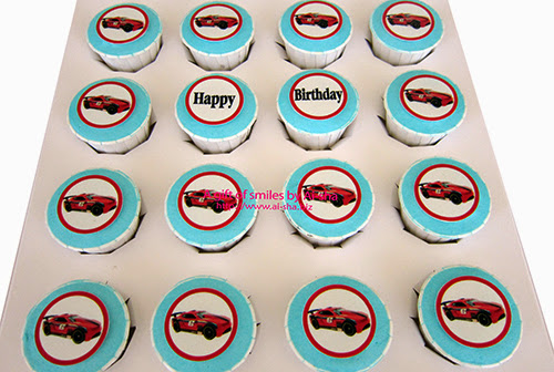 Birthday Cupcake Edible image Hotwheels