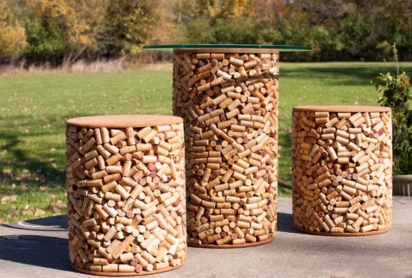 Original furniture with cork