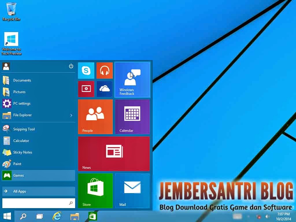 Download Windows 10 Technical Preview x86/x64 ISO