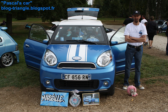 La voiture tuning olympique Marseille de Pascal Meeting tuning Saint Dizier