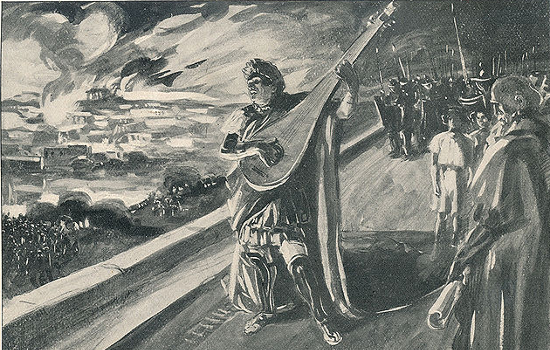 “Nero and the burning of Rome” by M. de Lipman. (1897) “Nero and the burning of Rome” by M. de Lipman. (1897)