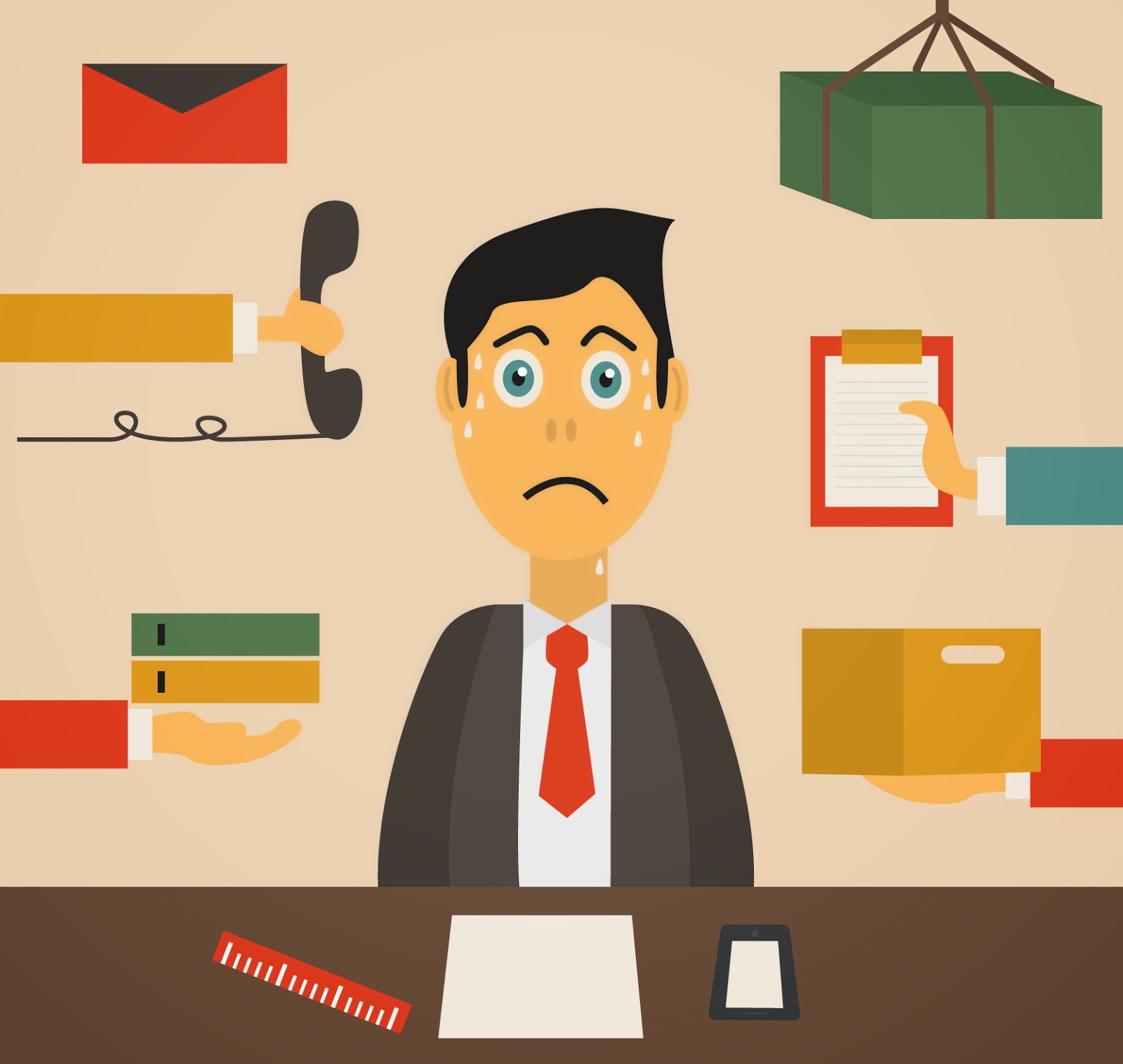 stressed employee clipart - photo #14