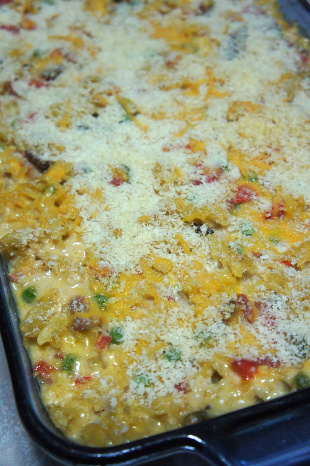 Savory Sweet and Satisfying Cajun Bacon Tuna Pasta Bake