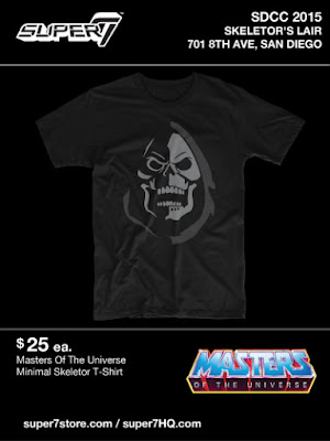 San Diego Comic-Con 2015 Exclusive Masters of the Universe T-Shirt Collection by Super7 x Mattel - Minimal Skeletor