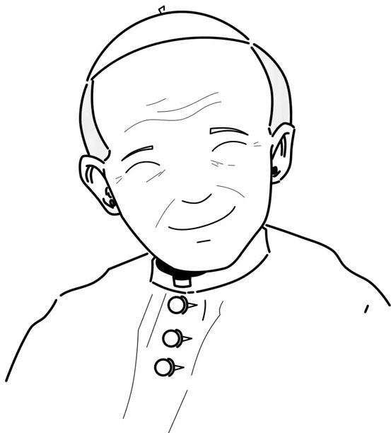 Juan Pablo II dibujos para pintar
