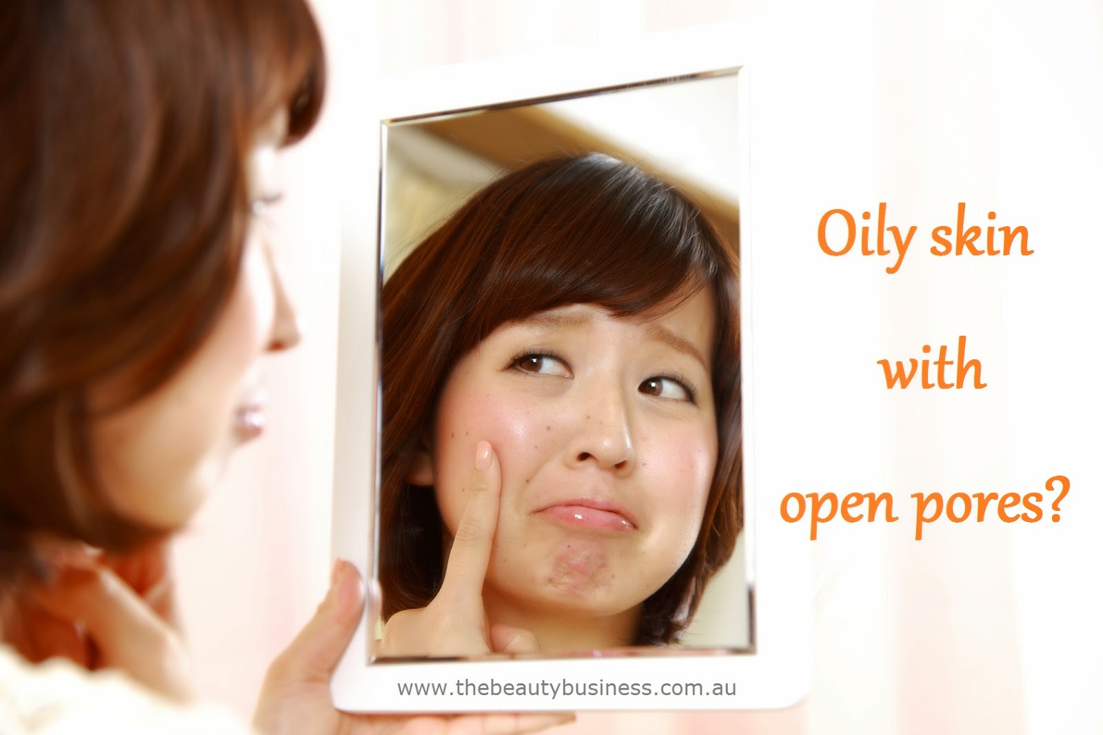 Oily skin with open pores Oily skin with open pores
