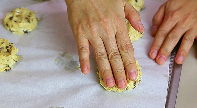Cookies de pepitas de chocolate paso 4