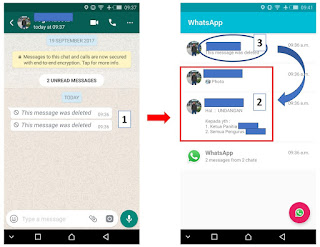 Cara Melihat Pesan Whatsapp yang telah dihapus oleh Pengirimnya